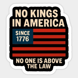 No-Kings-In-America Sticker
